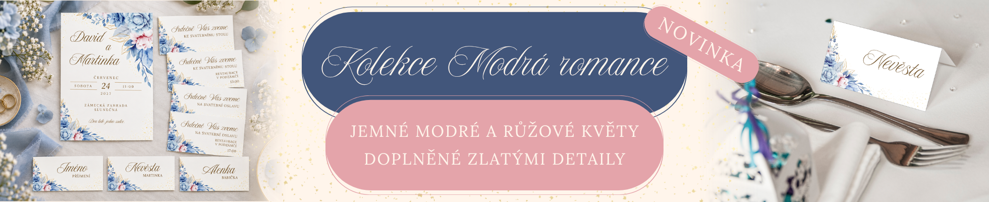 Svatební tiskoviny - svatební oznámení, svatební pozvánky, svatební jmenovky