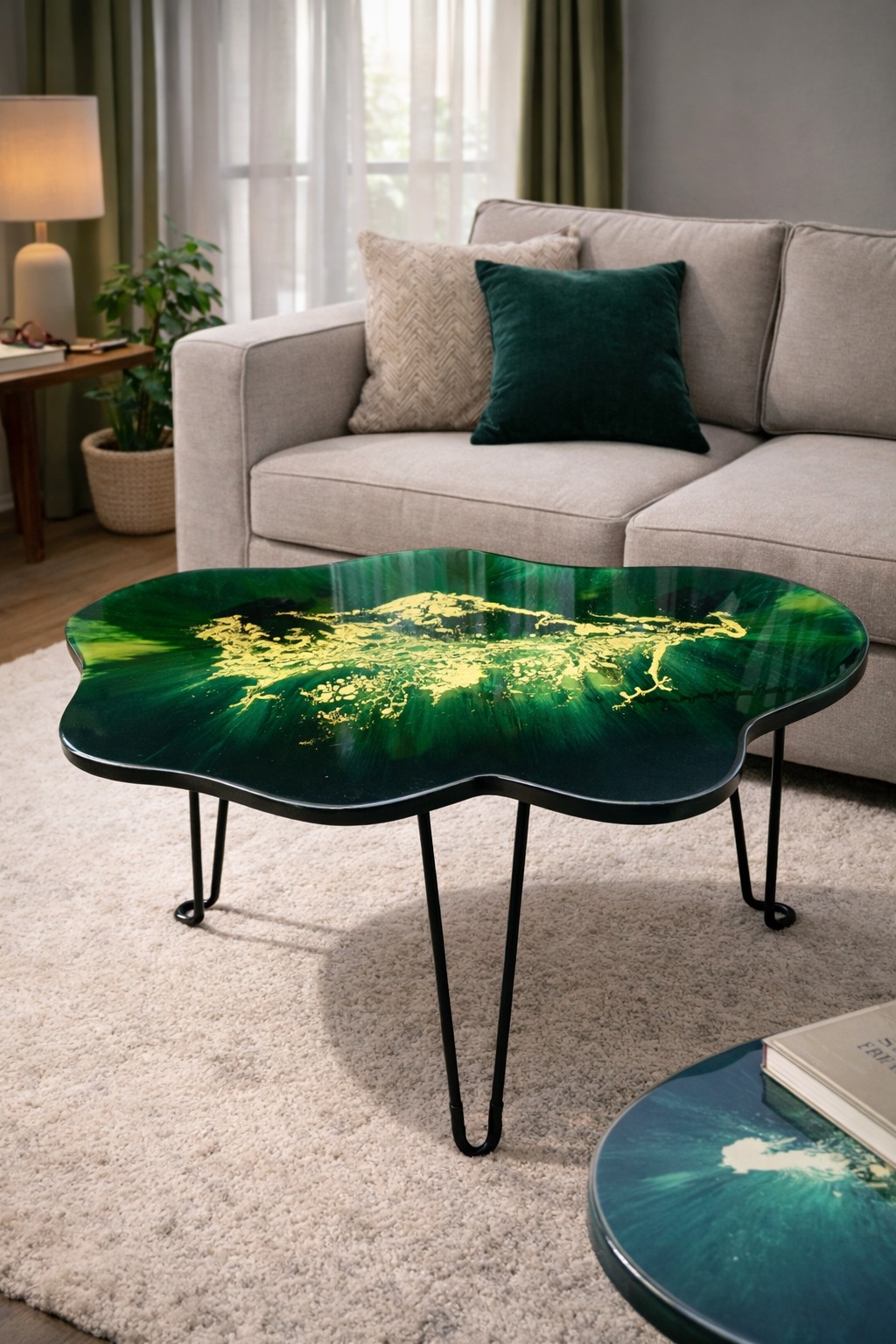 Designový epoxidový stolek