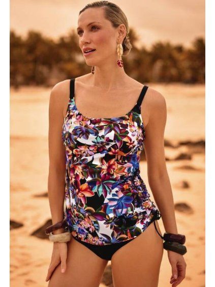 Protetické tankini LATINA TOP M6 multi color (Velikost 46/B)