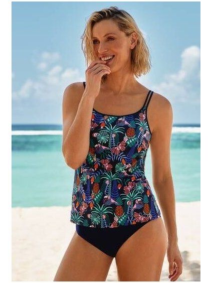 Protetické tankini RIMINI M6 dark blue (Velikost 40/B)