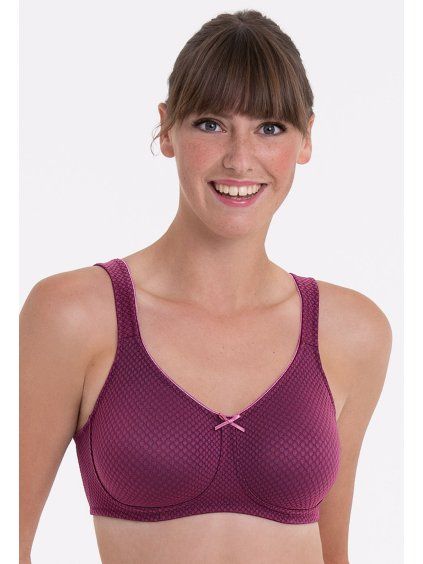 Protetická poprsenka LENI plum (Velikost 80B)