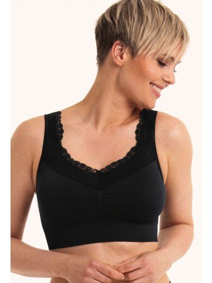 Protetická podprsenka LOTTA LACE black (Velikost M)
