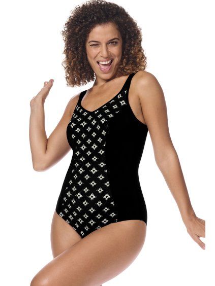 Protetické dvoudilné plavky PALERMO FB black/off white (Velikost 56/B)