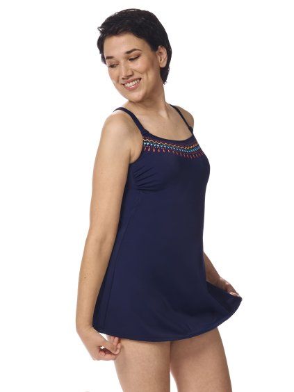 Protetické jednodilné plavky TASSOS SD navy/multi 48/D (Velikost 48/D)