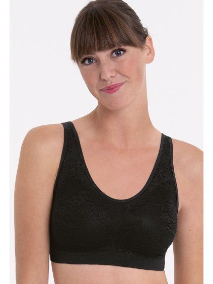 Protetická podprsenka ESSENTIAL LACE  black (Velikost L)
