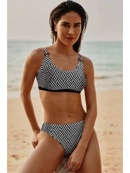 1995 proteticke dvoudilne plavky nola m4 cerna bila 36 d velikost 36 d