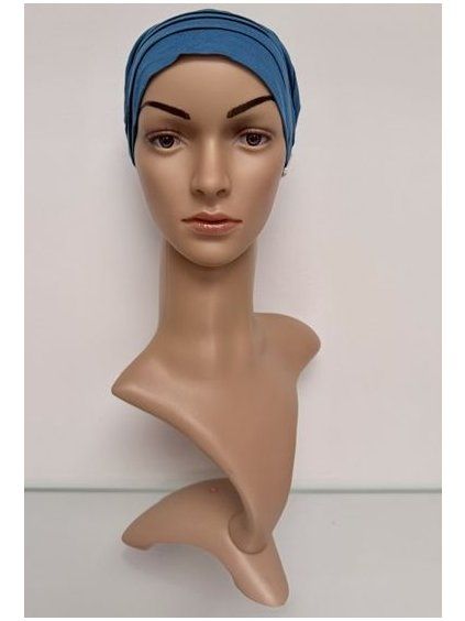 Bambusový turban ocean blue