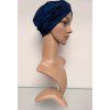 bambusovy turban tmave modry