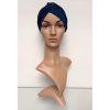 bambusovy turban tmave modry