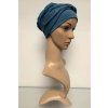bambusovy turban s nasitou celenkou ocean blue