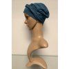bambusovy turban s nasitou celenkou ocean blue