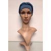 bambusovy turban s nasitou celenkou ocean blue