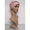 Bambusový turban s našitou čelenkou rose melange