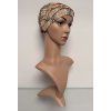 Lněný turban Touch of gold