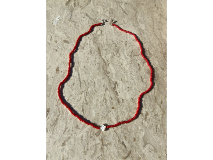 signature red murano necklace