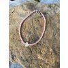 Matte pink Murano deadstock and pearl bracelet