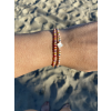 double pink murano and pearl bracelet