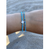 double blue murano bracelet