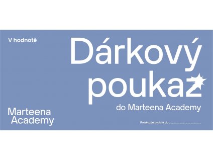darkove poukazy TISK academy 2