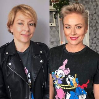 Toto je ukázka, jak správný střih a styling krátkých vlasů modeluje tvar obličeje 🤩. Tento účes je vhodný pro kulatý a...