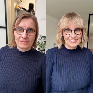 ✨ Nádherná proměna z rukou naší nejmladší kadeřnice Ellen 👏 Práce s jemnými a řídkými vlasy je vždy výzva – ale Ella si s...