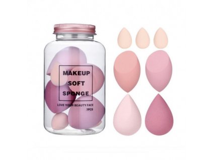 makeup sponge set 7 pcs green