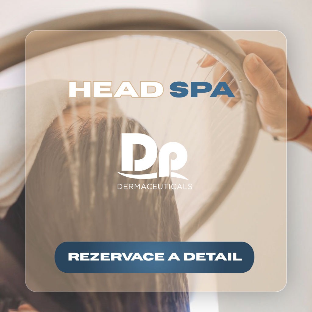 Head Spa ošetření s produkty DpDermaceuticals v salonu MyCare Praha 6