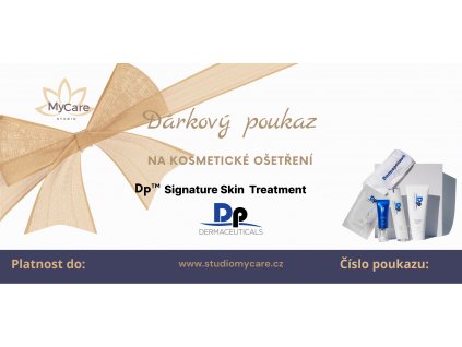 Dárkový poukaz na pleťové ošetření DpDermaceuticals