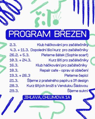 Program dílny na březen! Jo jo, únor sotva začal, ale březnový program je krásný a vím, že někteří z vás plánují raději s...
