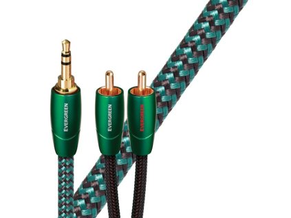 audioquest evergreen jr audio kabel 3 5 mm jack samec 2 x rca