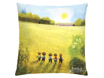 Povlak na polštář 40 x 40 cm - Za sluncem (Zahrada)