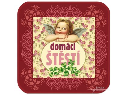 Chňapka podložka pod hrnec Domácí štěstí andělíček