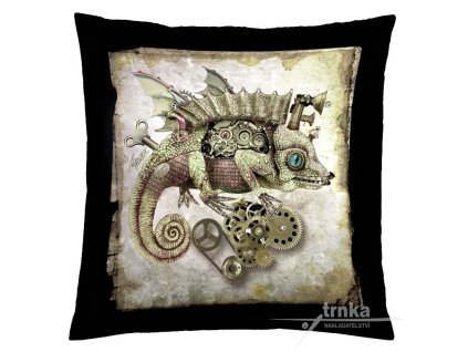 Povlak na polštář Chameleon jede Steampunk