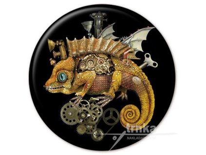 Zrcátko Mechanický chameleon Steampunk