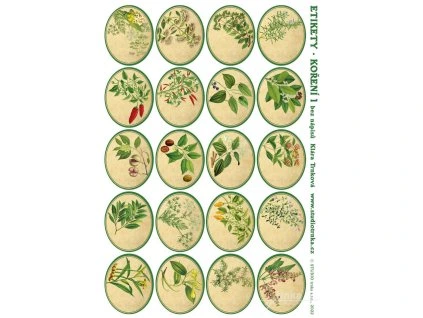 Samolepky na kořenky 1 - prázdné