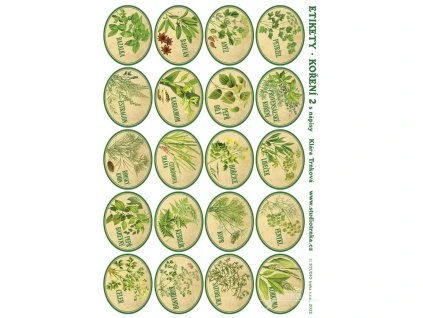 Samolepky na kořenky 2