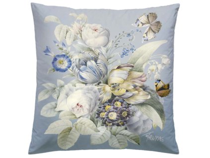 Povlak na polštář 40 x 40 pivoňky a tulipány