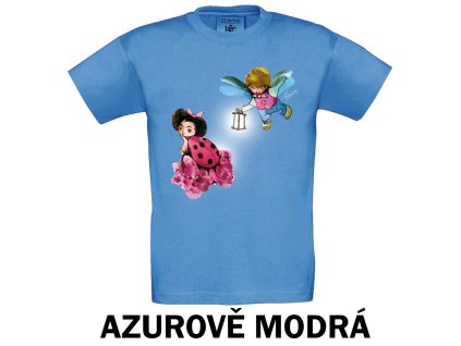 Triko brouček a beruška azurově modrá