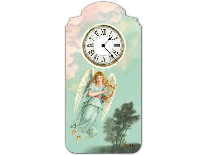 Nástěnné andělské hodiny originální anděl
