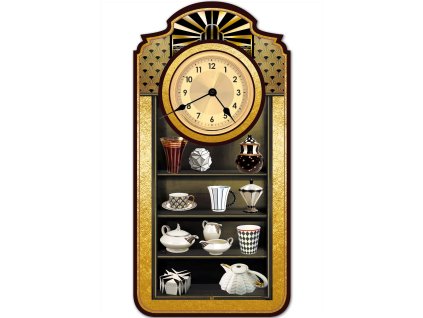 Nástěnné hodiny originální art deco