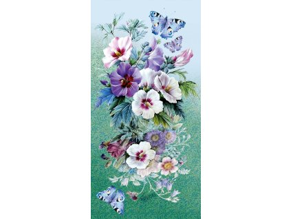 Originální kvalitní ručník 50 x 100 ibišek