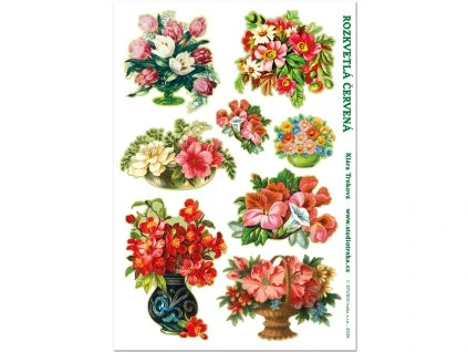 Samolepky květiny Červené květy