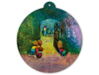 Dřevěný obrázek Otevřená branka