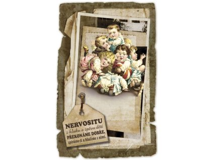 Nervozita z hluku, dřevěná destička
