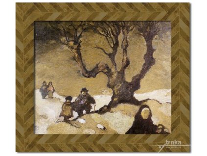 Zima - Jiří Trnka, zarámovaný obraz
