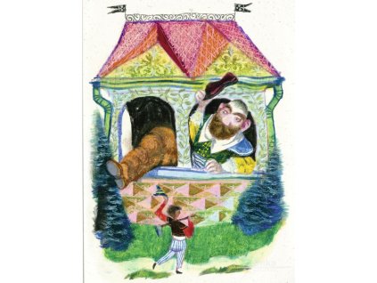 Reprodukce Jiří Trnka Jak Princ obra přemohl