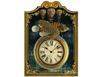 Velké hodiny, Létající ryba, Steampunk