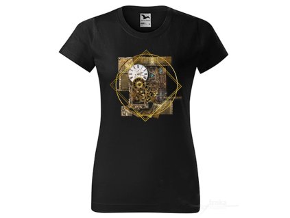 Tričko dámské Magické oči v rámečku Steampunk