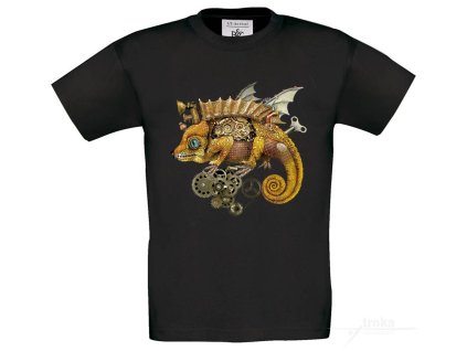 Tričko UNI Mechanický chameleon , Steampunk