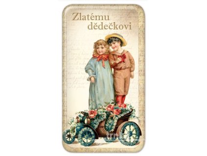 Magnet Zlatému dědečkovi - automobil štěstí